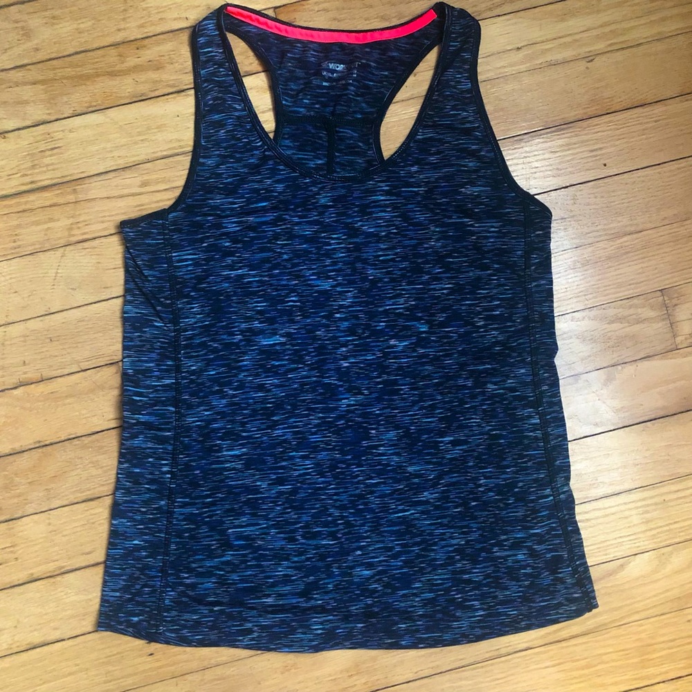 Marled Athletic Racer Back Top